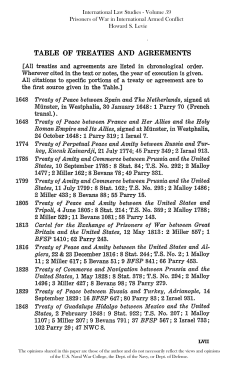 Table of Cases - US Naval War College