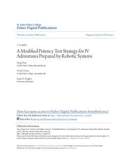 A Modified Potency Test Strategy for IV Admixtures Prepared by
