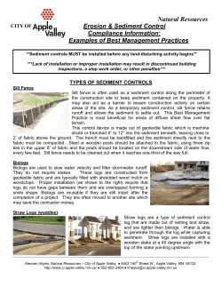 Examples of Erosion Control