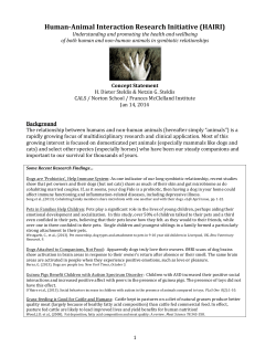 Human-Animal Interaction Research Initiative (HAIRI)