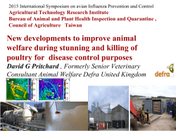 New developments to improve animal welfare during stunning and