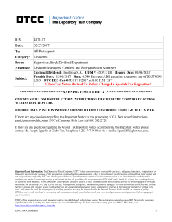 Iberdrola S.A. CUSIP: 450737101 Record Date