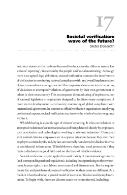 Societal verification: wave of the future?