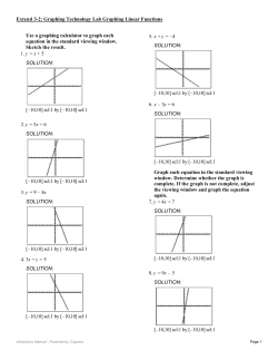 Use a graphing calculator to graph each equation in the standard