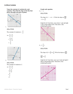 Name the constant of variation for each equation. Then find the
