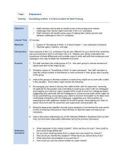 Socializing at Work - Cultural Orientation Resource Center