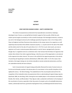 HOW FUNCTION CHANGED SCIENCE