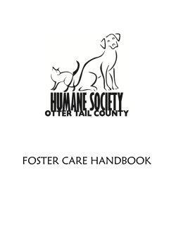 foster care handbook - Humane Society of Otter Tail County
