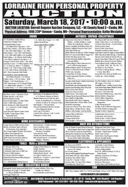 Printable PDF Sale Bill - Darrell Regnier Auction
