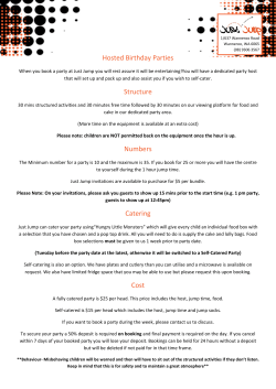 Hosted Birthday Parties Information 2016-1