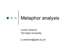 Metaphor analysis