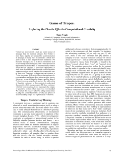 Game of Tropes - Association for Computational Creativity