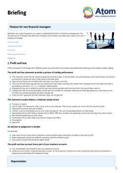 Finance for non-financial managers