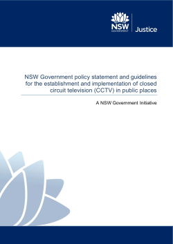 Policy statement and guidelines for the establishment and