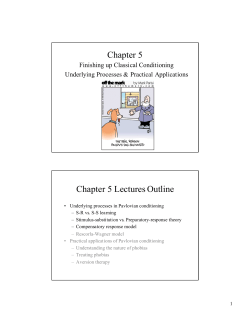 Chapter 5 Chapter 5 Lectures Outline
