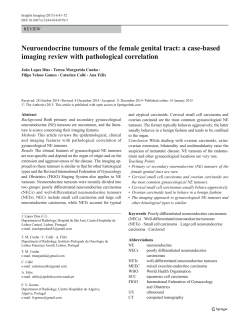 Neuroendocrine tumours of the female genital tract: a case