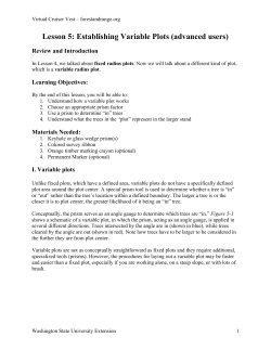 Lesson 5: Establishing Variable Plots