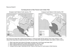 Consequences of the French and Indian War
