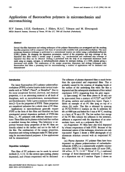 Applications of fluorocarbon polymers in micromechanics and
