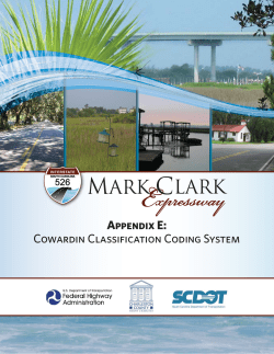 Cowardin classification Appendix for DEIS