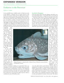Evolution in the Devonian