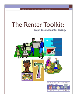 The Renter Toolkit - National Low Income Housing Coalition
