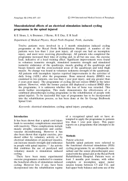 Musculoskeletal effects of an electrical stimulation induced