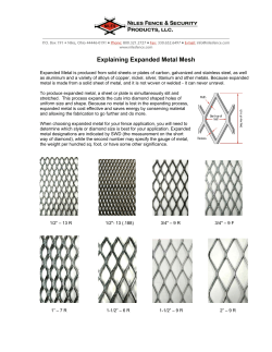 Explaining Expanded Metal Mesh