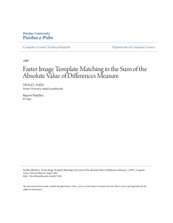 Faster Image Template Matching in the Sum of the Absolute Value of