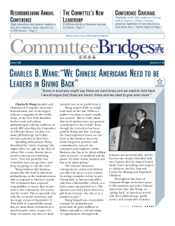 CHARLES B.WANG:&ldquo;WE CHINESE AMERICANS NEED TO BE