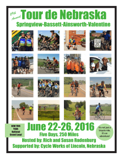 29th Annual - Tour de Nebraska