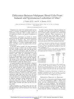 Differences Between Malignant Blood Cells