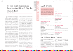 So you think becoming a barrister is difficult? Try the French Bar