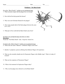 Black Death WebQuest