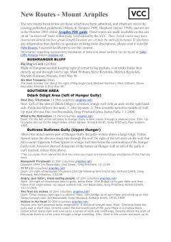New Routes - Mount Arapiles