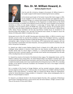 Rev. Dr. M. William Howard, Jr.