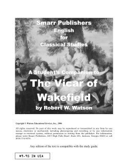 Cov-Vicar of Wakefield