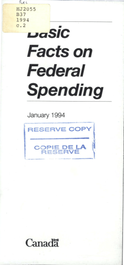 Basic facts on federal spending.
