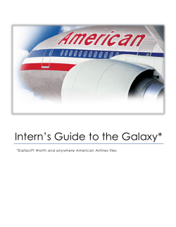 Intern`s Guide to the Galaxy