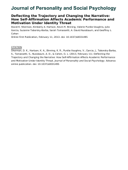 Journal of Personality and Social Psychology