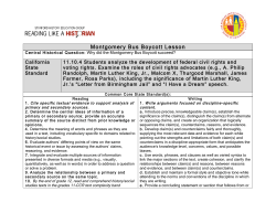 Montgomery Bus Boycott Lesson