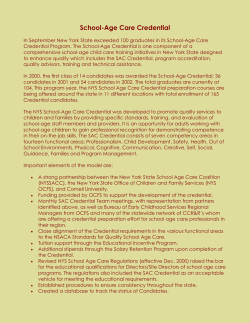 School-Age Care Credential (PDF