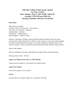 May 2015 Minutes - Polk State College