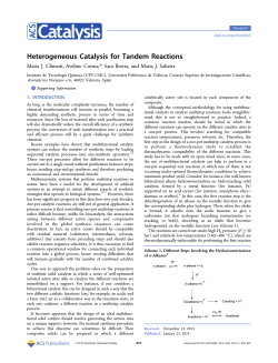 Heterogeneous Catalysis for Tandem Reactions