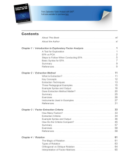 Exploratory Factor Analysis with SAS