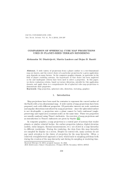 COMPARISON OF SPHERICAL CUBE MAP PROJECTIONS USED