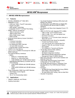 AM1802 ARM Microprocessor (Rev. E)