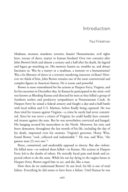 Terrible Swift Sword: The Legacy of John Brown