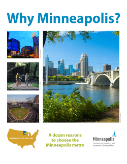 A dozen reasons to choose the Minneapolis metro