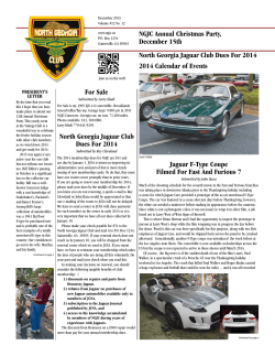 December - North Georgia Jaguar Club